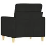 Schwarzer Stoffsessel, 60 cm. von , Sofas - Ref: Foro24-359223, Preis: 143,14 €, Rabatt: %