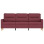 Sofá de 3 plazas de tela rojo tinto 180 cm by , Sofas - Ref: Foro24-359249, Price: 270,33 €, Discount: %