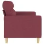 Dreisitziges Stoffsofa in Bordeauxrot, 180 cm. von , Sofas - Ref: Foro24-359249, Preis: 266,39 €, Rabatt: %