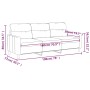 Sofá de 3 plazas de tela rojo tinto 180 cm by , Sofas - Ref: Foro24-359249, Price: 270,33 €, Discount: %
