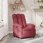 Sillón de masaje reclinable de tela color vino tinto de , Sillones - Ref: Foro24-371742, Precio: 216,17 €, Descuento: %