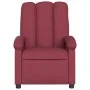 Sillón de masaje reclinable de tela color vino tinto de , Sillones - Ref: Foro24-371742, Precio: 216,17 €, Descuento: %
