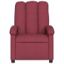 Sillón de masaje reclinable de tela color vino tinto by , Armchairs - Ref: Foro24-371742, Price: 219,26 €, Discount: %