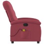 Sillón de masaje reclinable de tela color vino tinto by , Armchairs - Ref: Foro24-371742, Price: 219,26 €, Discount: %