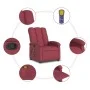 Sillón de masaje reclinable de tela color vino tinto de , Sillones - Ref: Foro24-371742, Precio: 216,17 €, Descuento: %