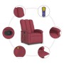Sillón de masaje reclinable de tela color vino tinto by , Armchairs - Ref: Foro24-371742, Price: 219,26 €, Discount: %