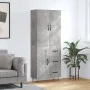 Aparador alto madera contrachapada gris hormigón 69,5x34x180 cm by , Sideboards - Ref: Foro24-3198109, Price: 167,79 €, Disco...