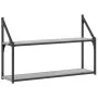 Estantería de pared madera ingeniería gris Sonoma 80x21x51 cm de , Estantes y estanterías - Ref: Foro24-835467, Precio: 31,21...
