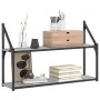 Estantería de pared madera ingeniería gris Sonoma 80x21x51 cm de , Estantes y estanterías - Ref: Foro24-835467, Precio: 31,21...