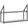 Estantería de pared madera ingeniería gris Sonoma 80x21x51 cm de , Estantes y estanterías - Ref: Foro24-835467, Precio: 31,21...