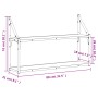 Estantería de pared madera ingeniería gris Sonoma 80x21x51 cm by , Shelves and shelves - Ref: Foro24-835467, Price: 31,63 €, ...