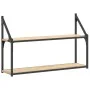 Estantería de pared 2 niveles madera roble Sonoma 80x21x51 cm de , Estantes y estanterías - Ref: Foro24-835465, Precio: 33,55...