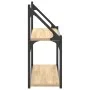 Estantería de pared 2 niveles madera roble Sonoma 80x21x51 cm de , Estantes y estanterías - Ref: Foro24-835465, Precio: 33,55...