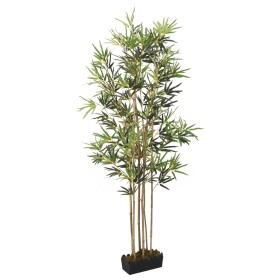 Árbol de bambú artificial con 368 hojas verde 80 cm