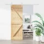 Puerta corredera con herrajes madera maciza de pino 70x210 cm de , Puertas - Ref: Foro24-3203248, Precio: 183,70 €, Descuento: %