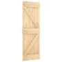 Puerta corredera con herrajes madera maciza de pino 70x210 cm de , Puertas - Ref: Foro24-3203248, Precio: 183,70 €, Descuento: %