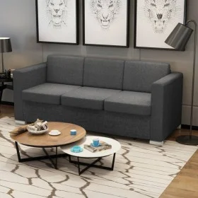 3-Sitzer-Sofa aus dunkelgrauem Stoff von , Sofas - Ref: Foro24-243584, Preis: 397,64 €, Rabatt: %