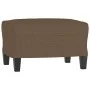 Sillón con taburete tela marrón 60 cm de , Sofás - Ref: Foro24-3201032, Precio: 197,64 €, Descuento: %