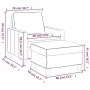 Sillón con taburete tela marrón 60 cm de , Sofás - Ref: Foro24-3201032, Precio: 197,64 €, Descuento: %