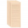Puerta de armario de lamas 4 uds madera de pino 99,3x39,4 cm de , Puertas de armarios - Ref: Foro24-151135, Precio: 95,43 €, ...