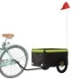 Bicycle trailer, black and green iron, 30 kg by , Bicycle trailers - Ref: Foro24-94081, Price: 83,39 €, Discount: %