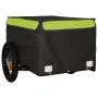 Bicycle trailer, black and green iron, 30 kg by , Bicycle trailers - Ref: Foro24-94081, Price: 83,39 €, Discount: %