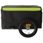 Bicycle trailer, black and green iron, 30 kg by , Bicycle trailers - Ref: Foro24-94081, Price: 83,39 €, Discount: %