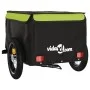 Bicycle trailer, black and green iron, 30 kg by , Bicycle trailers - Ref: Foro24-94081, Price: 83,39 €, Discount: %