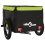 Fahrradanhänger aus schwarzem und grünem Eisen 30 kg von , Fahrradanhänger - Ref: Foro24-94081, Preis: 84,81 €, Rabatt: %