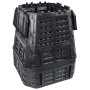 Compostador de jardín negro 93,3x93,3x113 cm 740 L de , Compostadores - Ref: Foro24-146277, Precio: 110,51 €, Descuento: %