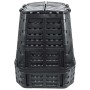 Compostador de jardín negro 93,3x93,3x113 cm 740 L de , Compostadores - Ref: Foro24-146277, Precio: 110,51 €, Descuento: %