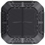 Compostador de jardín negro 93,3x93,3x113 cm 740 L de , Compostadores - Ref: Foro24-146277, Precio: 110,51 €, Descuento: %