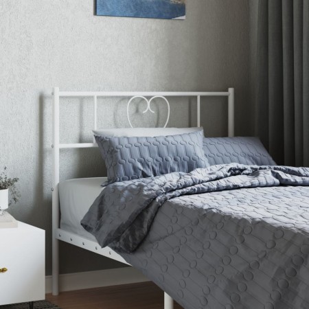 Kopfteil aus weißem Metall, 107 cm von , Kopf- und Fußteile - Ref: Foro24-355542, Preis: 29,38 €, Rabatt: %
