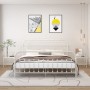 Nightstands 2 units metal white and transparent glass by vidaXL, Nightstands - Ref: Foro24-325094, Price: 51,67 €, Discount: %
