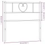 Cabecero de metal blanco 107 cm de , Cabeceros y pies de cama - Ref: Foro24-355542, Precio: 28,93 €, Descuento: %
