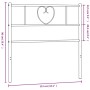 Kopfteil aus weißem Metall, 107 cm von , Kopf- und Fußteile - Ref: Foro24-355542, Preis: 29,38 €, Rabatt: %