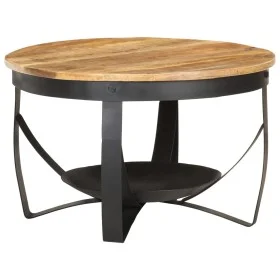 Rough mango wood coffee table Ø68x43 cm by , Coffee table - Ref: Foro24-320794, Price: 142,83 €, Discount: %