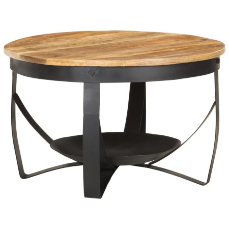 Mesa de centro de madera de mango rugosa Ø68x43 cm de , Mesas de centro - Ref: Foro24-320794, Precio: 146,41 €, Descuento: %