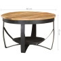 Mesa de centro de madera de mango rugosa Ø68x43 cm de , Mesas de centro - Ref: Foro24-320794, Precio: 146,41 €, Descuento: %