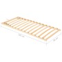 Lattenrost mit 13 Latten, verstellbarem Kopfteil 90x200 cm von , Betten und Lattenroste - Ref: Foro24-327262, Preis: 78,63 €,...