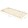 Lattenrost mit 13 Latten, verstellbarem Kopfteil 90x200 cm von , Betten und Lattenroste - Ref: Foro24-327262, Preis: 72,64 €,...