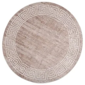 Washable non-slip beige rug 120 cm by , Rugs - Ref: Foro24-337945, Price: 31,80 €, Discount: %