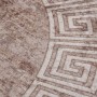 Beige rutschfester, waschbarer Teppich 120 cm von , Teppiche - Ref: Foro24-337945, Preis: 32,40 €, Rabatt: %