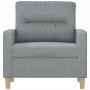 Sillón de tela gris claro 60 cm de , Sofás - Ref: Foro24-359219, Precio: 142,31 €, Descuento: %