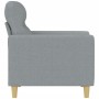 Sillón de tela gris claro 60 cm de , Sofás - Ref: Foro24-359219, Precio: 142,31 €, Descuento: %