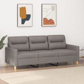 3-seater taupe gray fabric sofa, 180 cm by , Sofas - Ref: Foro24-359250, Price: 260,94 €, Discount: %