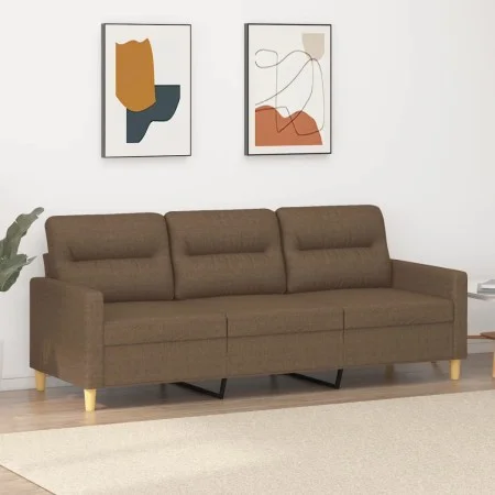 3-seater brown fabric sofa 180 cm by , Sofas - Ref: Foro24-359246, Price: 255,02 €, Discount: %