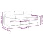 3-seater brown fabric sofa 180 cm by , Sofas - Ref: Foro24-359246, Price: 259,87 €, Discount: %