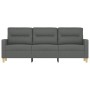 Dark gray 3-seater fabric sofa, 180 cm by , Sofas - Ref: Foro24-359244, Price: 284,71 €, Discount: %