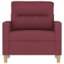 Sillón de tela rojo tinto 60 cm de , Sofás - Ref: Foro24-359225, Precio: 140,20 €, Descuento: %